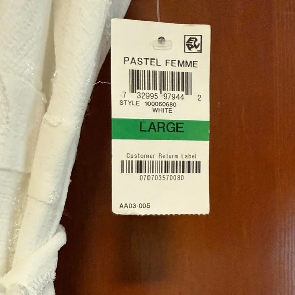 NWT Bar III Women’s White Sleeveless Wrap Dress, Size Large - Picture 7 of 13